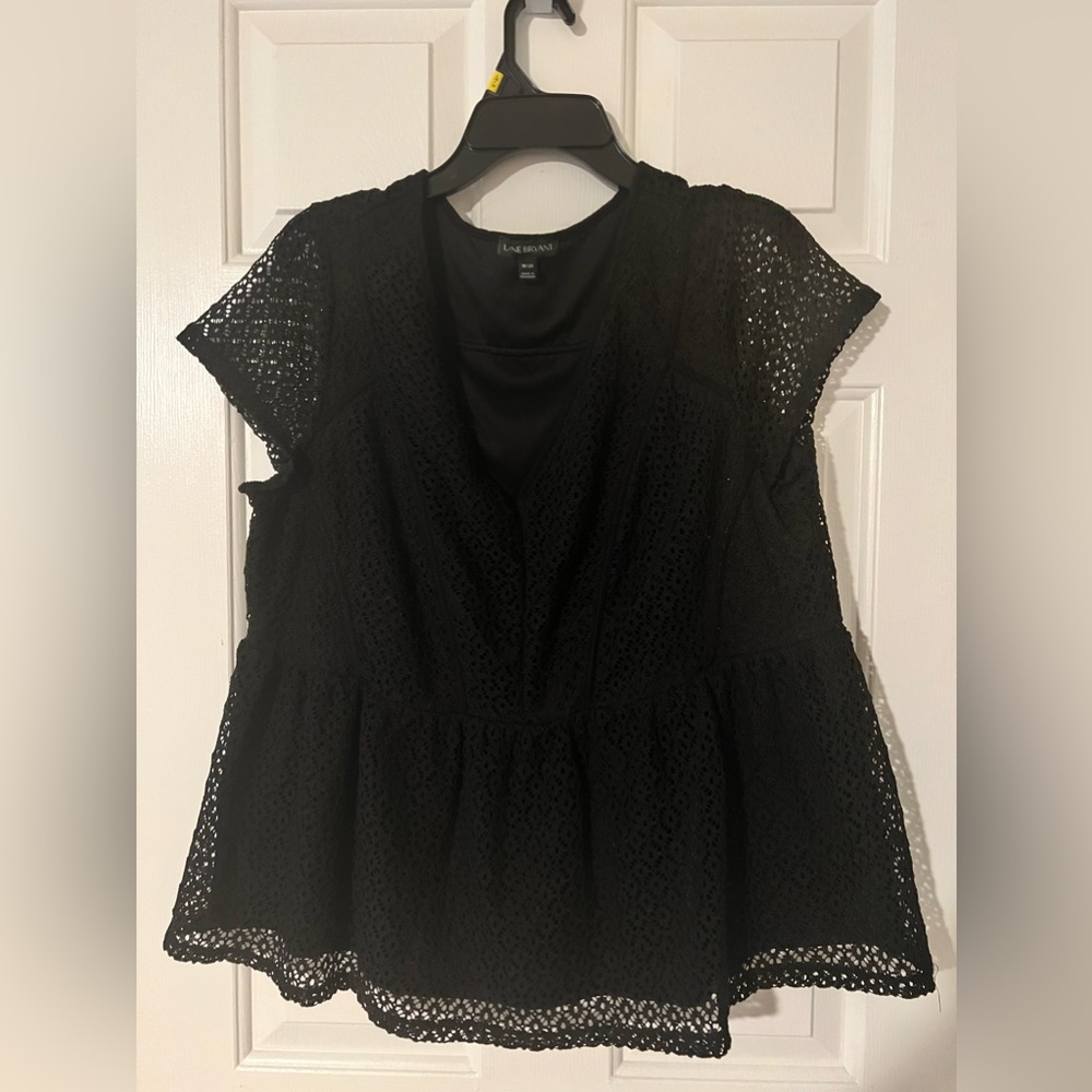 Lane Bryant black dress shirt women’s